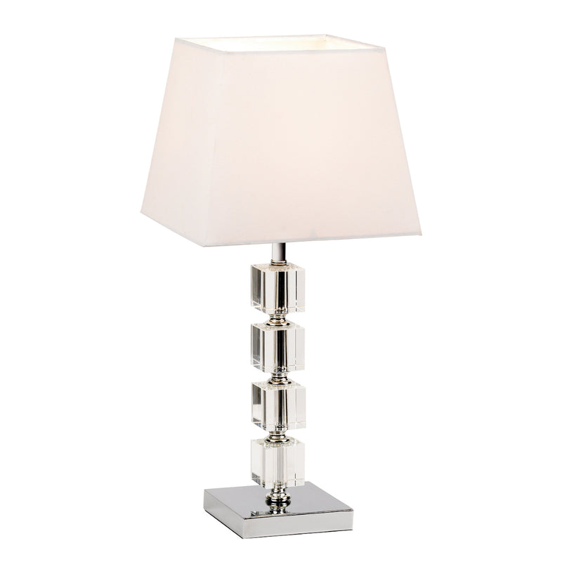 Endon Lighting 96940-TLCH Murford Single Light Table Lamp Chrome Finish
