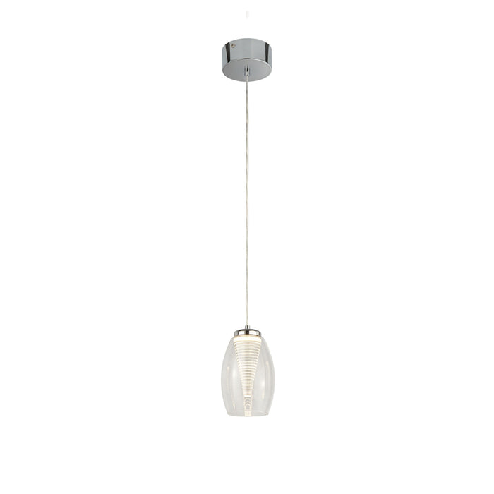 Searchlight Cyclone 1Lt Pendant With Clear Glass • 97291-1CL