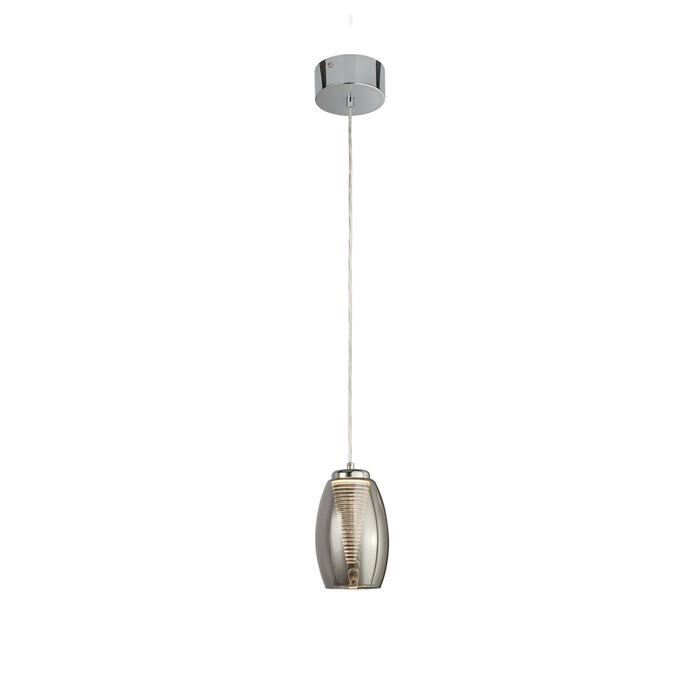Searchlight Cyclone 1Lt Pendant With Smoked Glass • 97291-1SM