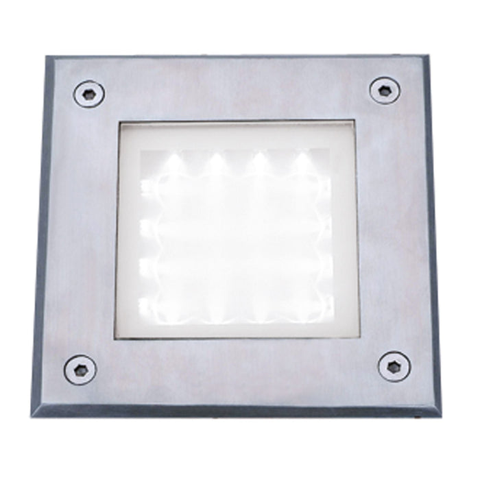 Searchlight Led Outdoor&Indoor  Recessed Walkover Square Stainless Steel  - White Led • 9909WH