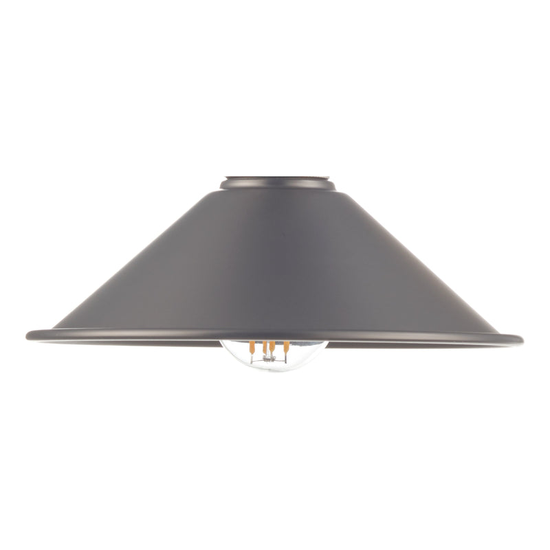 Dar Lighting Accessory Easy Fit Pewter Metal Shade 18cm • ACC862