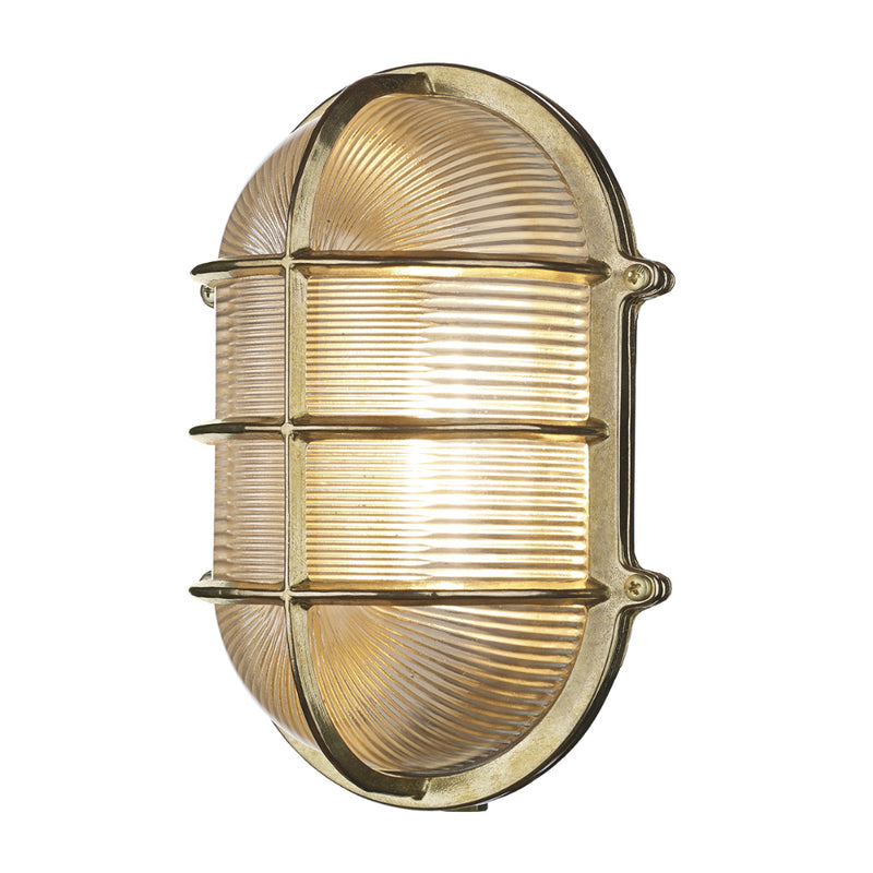 David Hunt ADM2140 Admiral Single Light Brass Large Oval Wall Light
