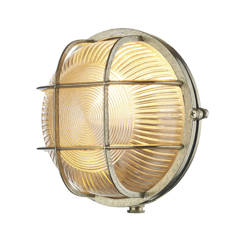 David Hunt Lighting ADM5040 Admiral Single Light Brass Round Wall Light