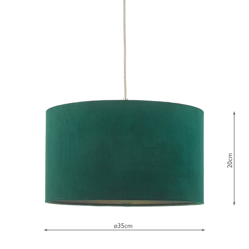 Dar Lighting Akavia Easy Fit Pendant Green • AKA6524