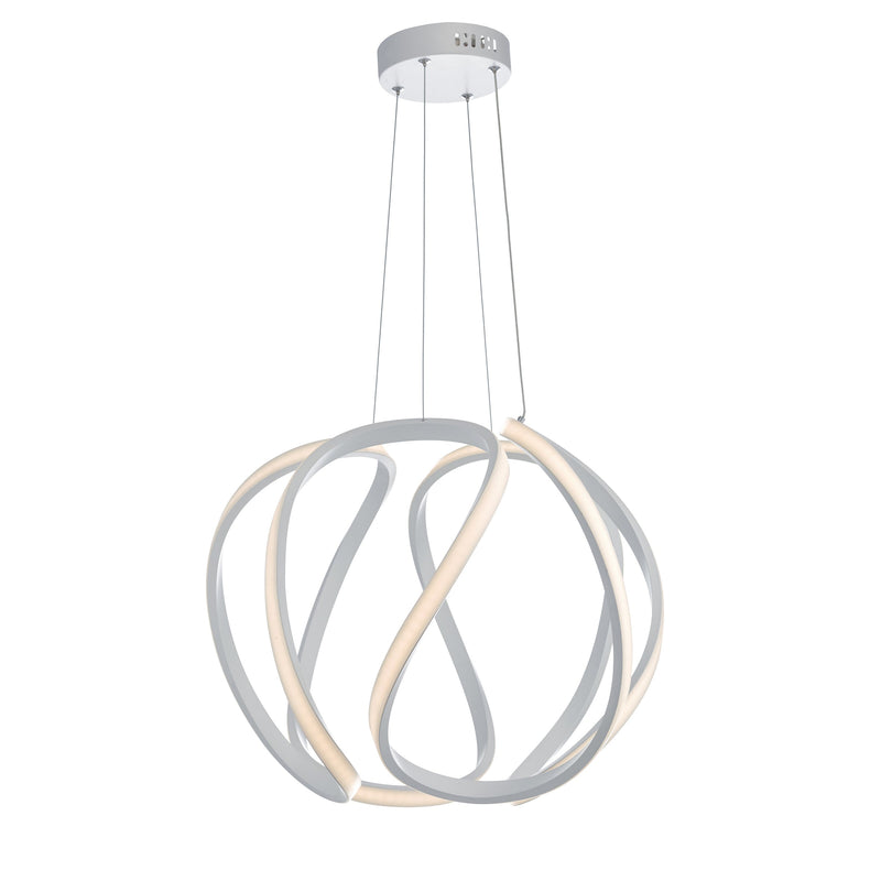 Dar Lighting Alonsa Pendant Large White LED • ALO862
