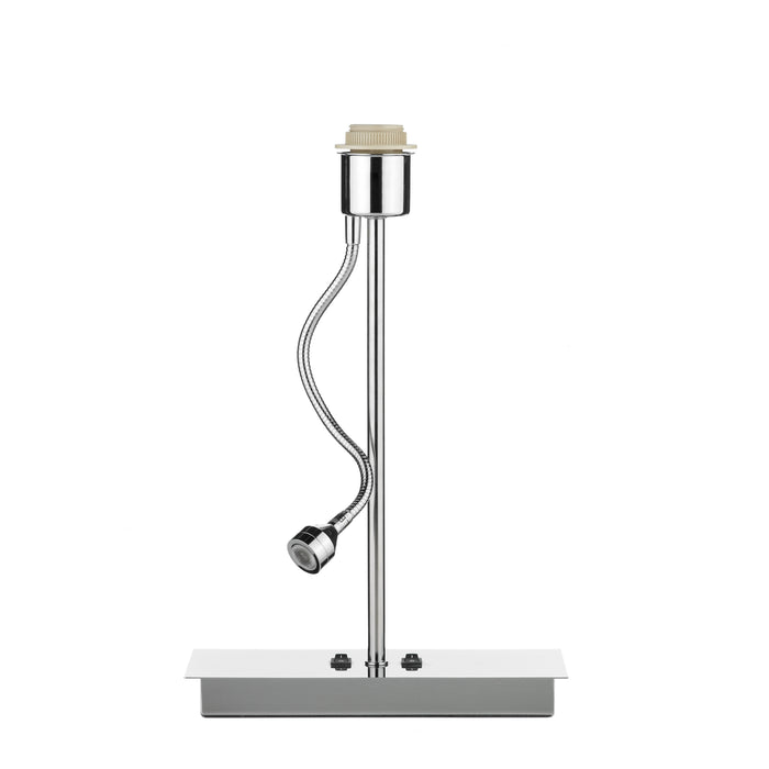Dar Lighting Amalfi Table Lamp Polished Chrome LED Base Only • AMA4050