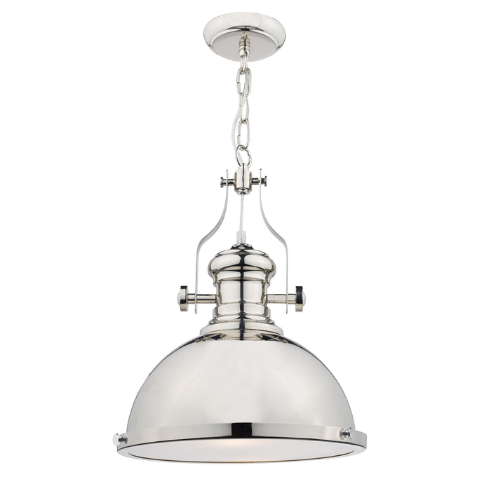 Dar Lighting Arona 1 Light Pendant Polished Chrome • ARO0138