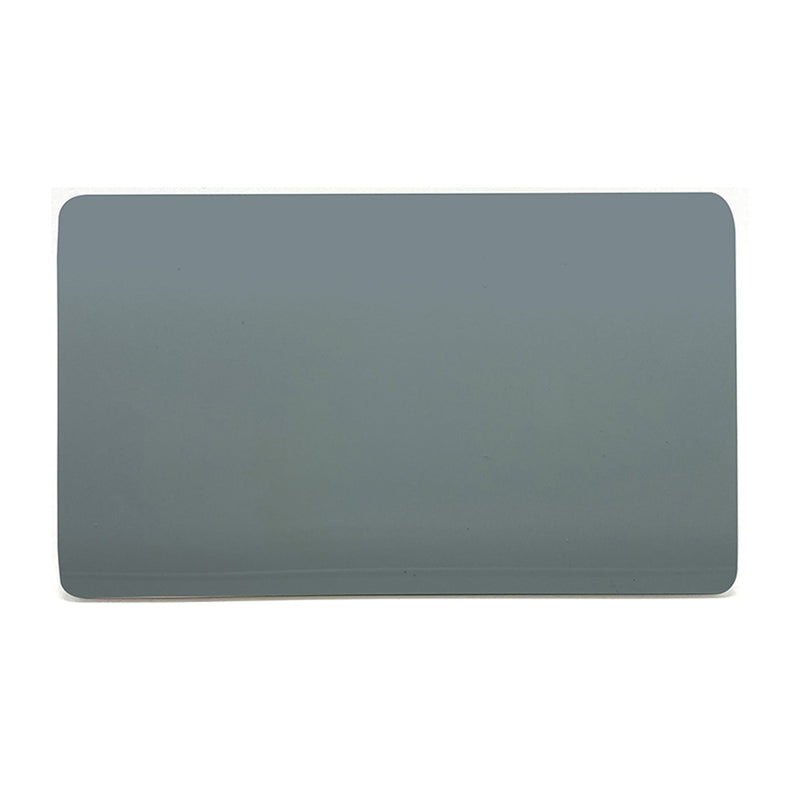 Trendi, Artistic Modern Double Blanking Plate, Cool Grey Finish, BRITISH MADE, (25mm Back Box Required), 5yrs Warranty • ART-2BLKCG