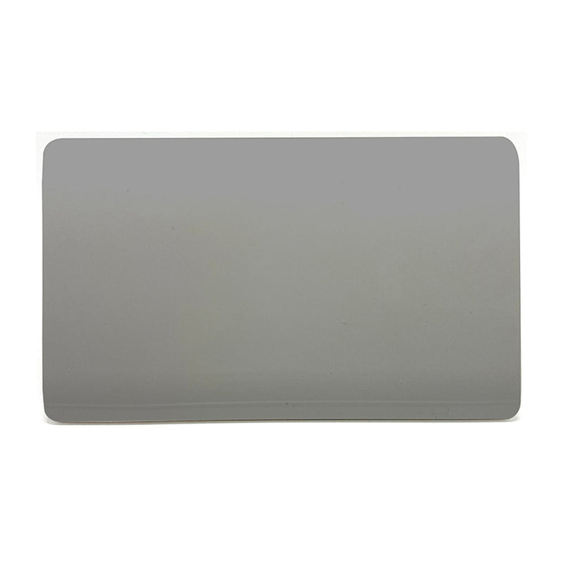 Trendi, Artistic Modern Double Blanking Plate, Light Grey Finish, BRITISH MADE, (25mm Back Box Required), 5yrs Warranty • ART-2BLKLG