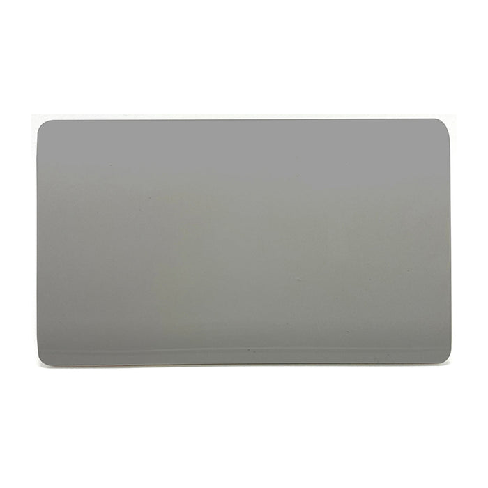 Trendi, Artistic Modern Double Blanking Plate, Light Grey Finish, BRITISH MADE, (25mm Back Box Required), 5yrs Warranty • ART-2BLKLG