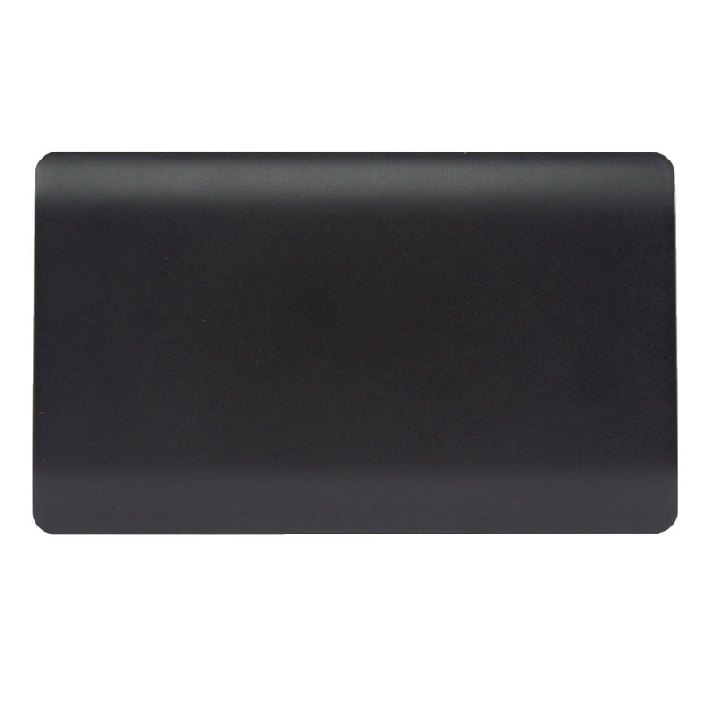 Trendi, Artistic Modern Double Blanking Plate, Matt Black Finish, BRITISH MADE, (25mm Back Box Required), 5yrs Warranty • ART-2BLKMBK
