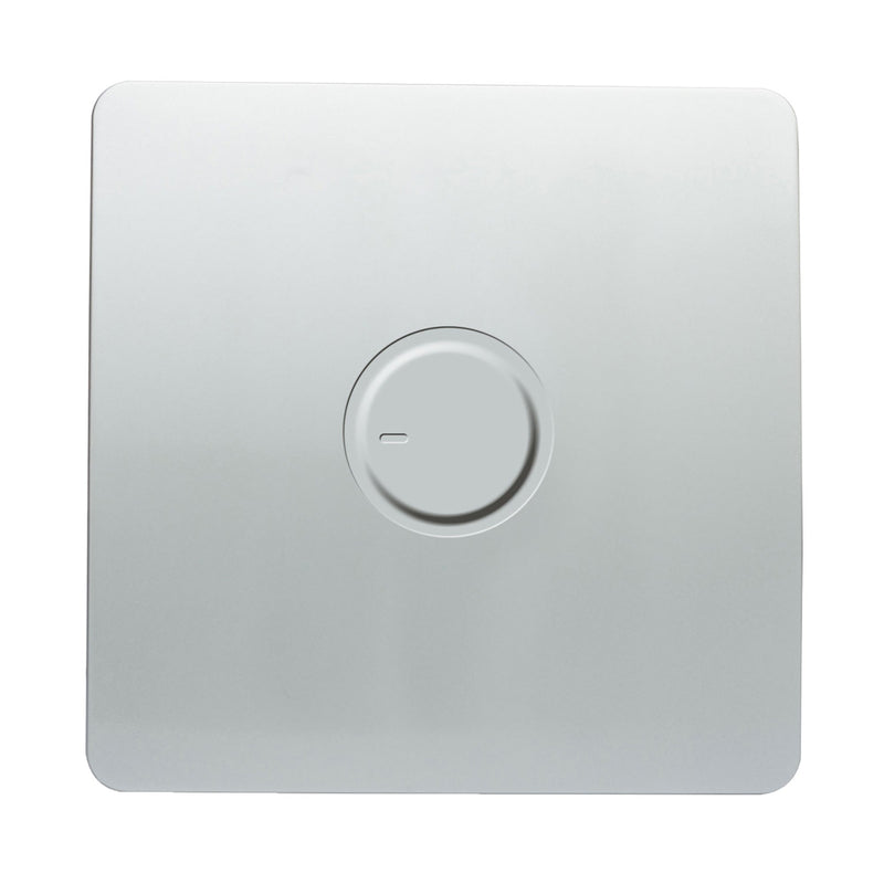 Trendi, Artistic Modern 1 Gang Fan Speed Controller Silver Finish, BRITISH MADE, (35mm Back Box Required), 5yrs Warranty • ART-SPDSI