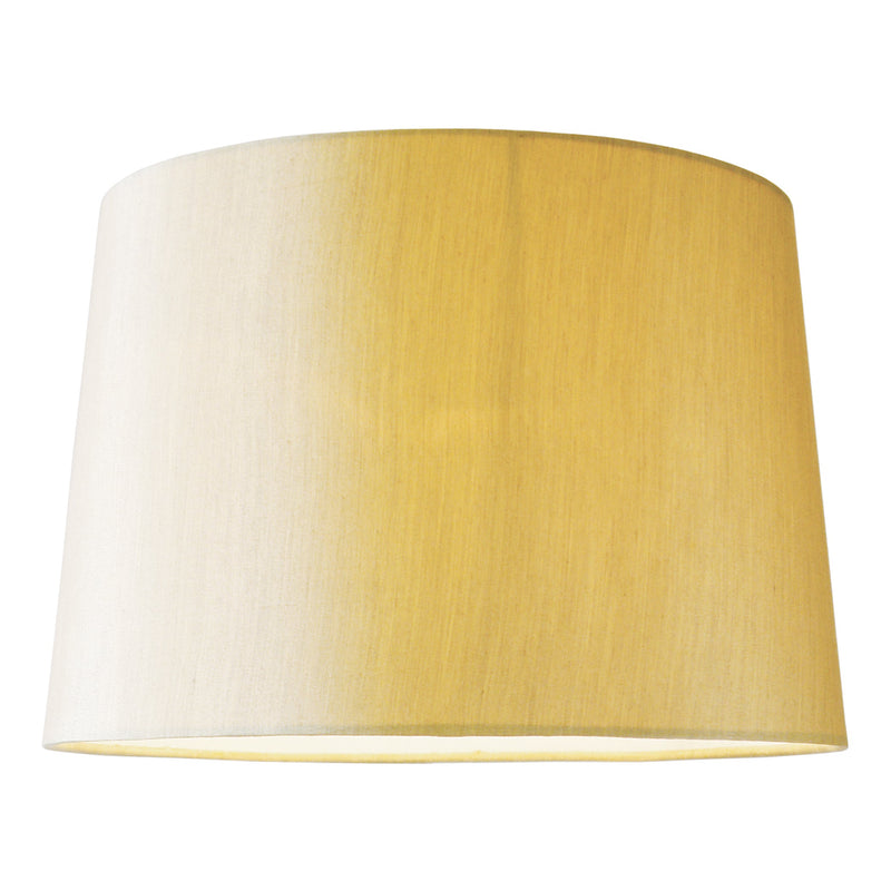 Dar Lighting Balthazar Gold Faux Silk Tapered Drum 38cm • BAL1563