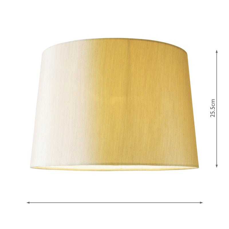 Dar Lighting Balthazar Gold Faux Silk Tapered Drum 38cm • BAL1563