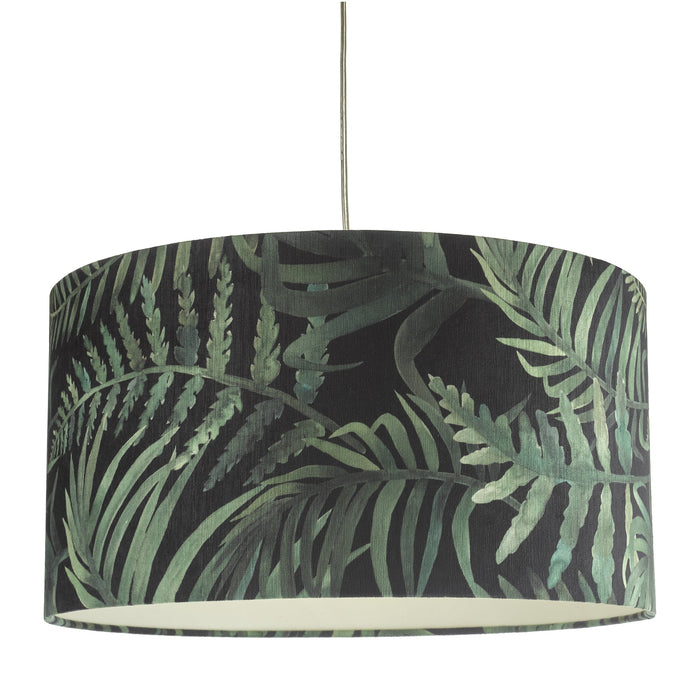 Dar Lighting Bamboo Green Leaf Print Easy Fit Shade Small • BAM6555