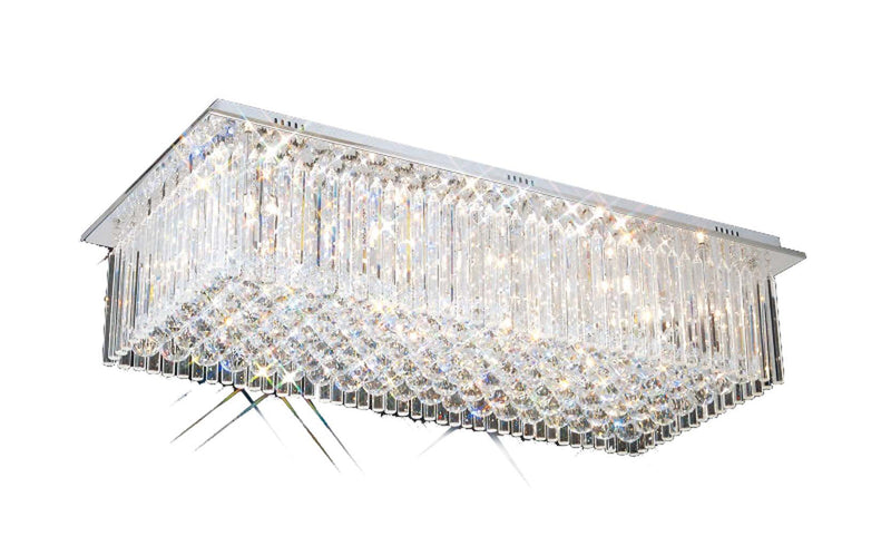 Regal Lighting Portage 10 Light Crystal Flush • SLB1003