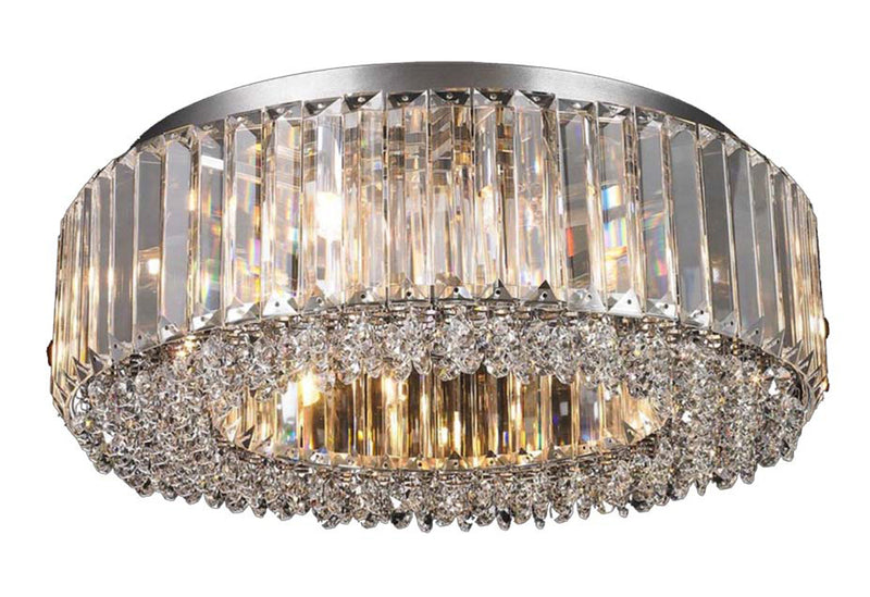 Regal Lighting Appleton 8 Light Round Crystal Flush • SLB1015