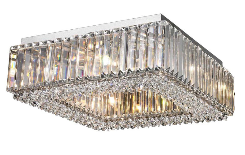 Regal Lighting Appleton 8 Light Square Crystal Flush • SLB1019