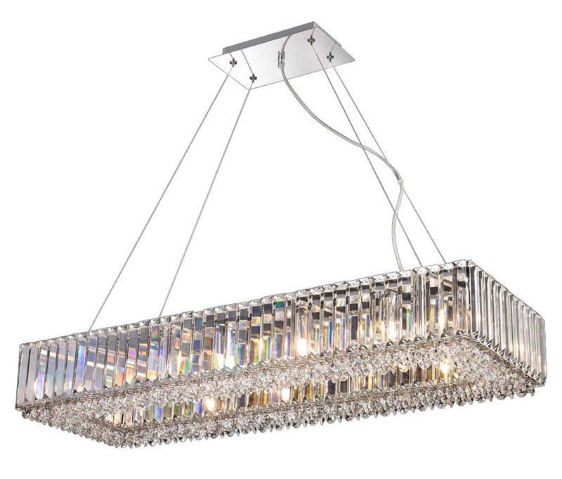 Regal Lighting Appleton 12 Light Rectangular Crystal Pendant • SLB1023