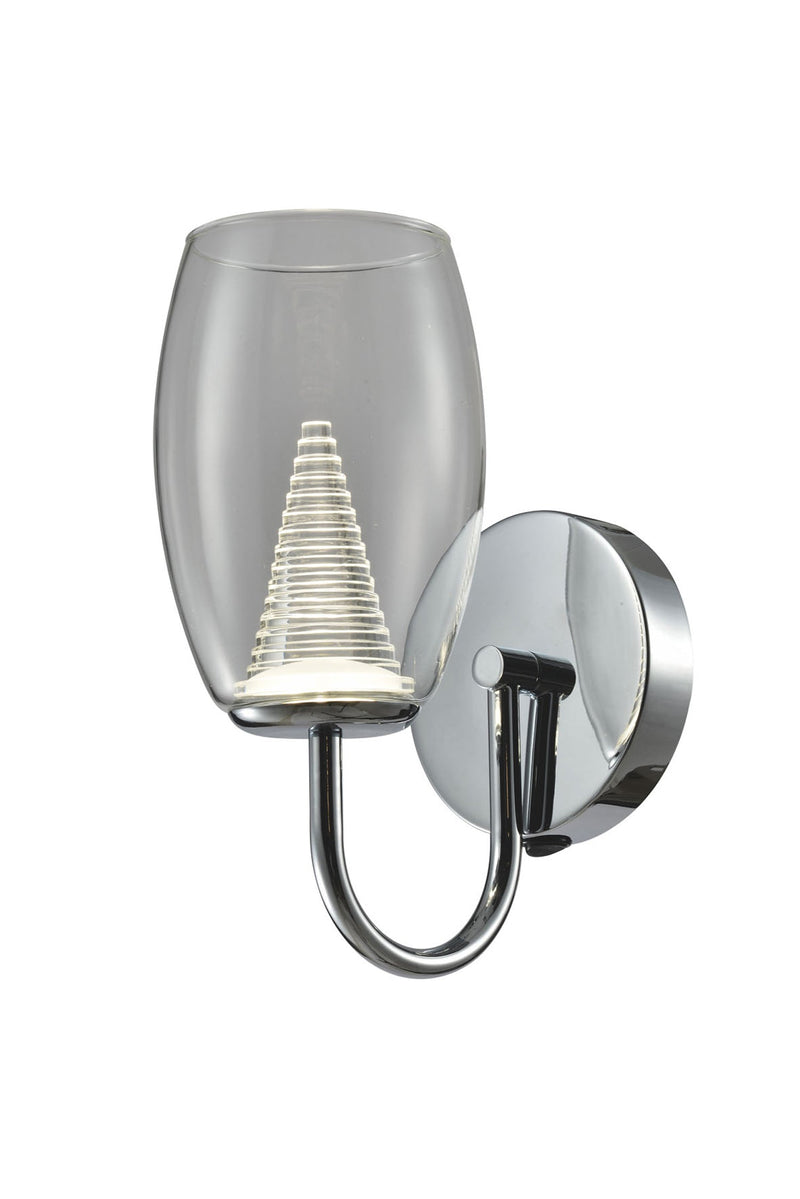 Regal Lighting Janesville Single LED Wall Light, Clear • SLB1088