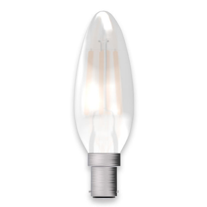 B15 5W LED Filament Candle Bulb Opal 2700k Warm White Dimmable