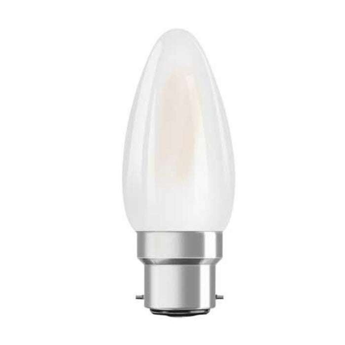 B22 5W LED Filament Candle Bulb Opal 2700k Warm White Dimmable