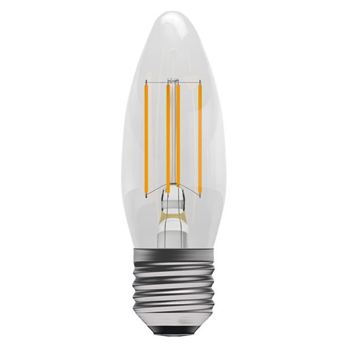 E27 5W LED Filament Candle Bulb Clear 2700k Warm White Dimmable