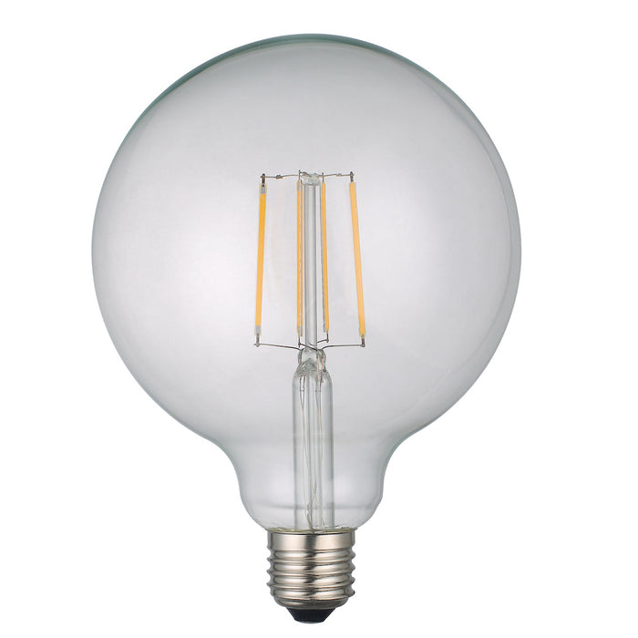 E27 8W LED Filament G125 Large Globe Clear 2700k Warm White Dimmable