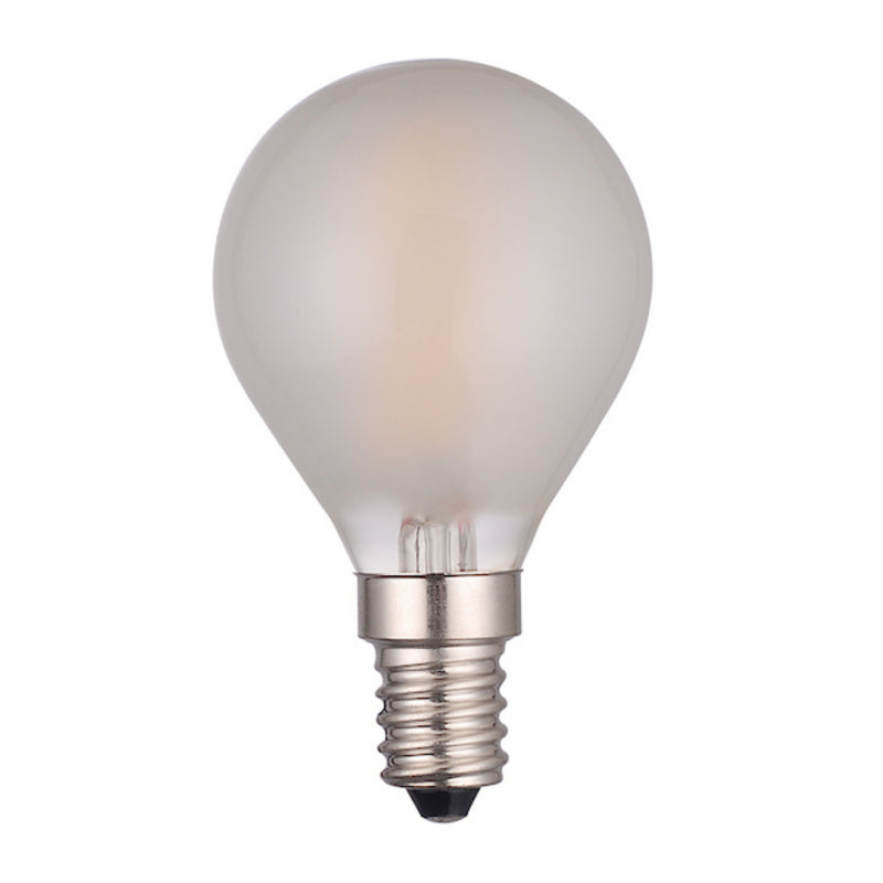 Dar Lighting BUL-E14-LED-3 Golf Ball LED 4w 450 Lumens Frosted (Pack Of 5)