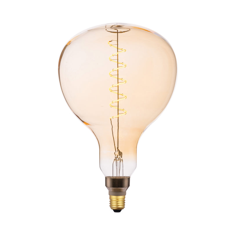Dar Lighting BUL-E27-LEDV-13 Extra Large Vintage Pear LED 5w 380 Lumens Dimmable Gold