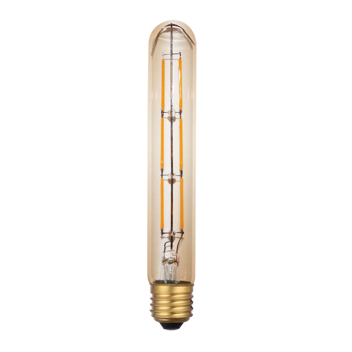 Dar Lighting BUL-E27-LEDV-6 Medium Vintage Tube LED 6w 380 Lumens Dimmable Gold (Pack Of 5)