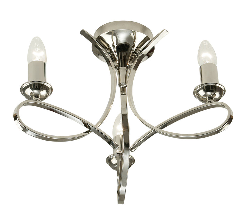 Interiors 1900	CA7P3N Penn Nickel 3 Light Semi Flush