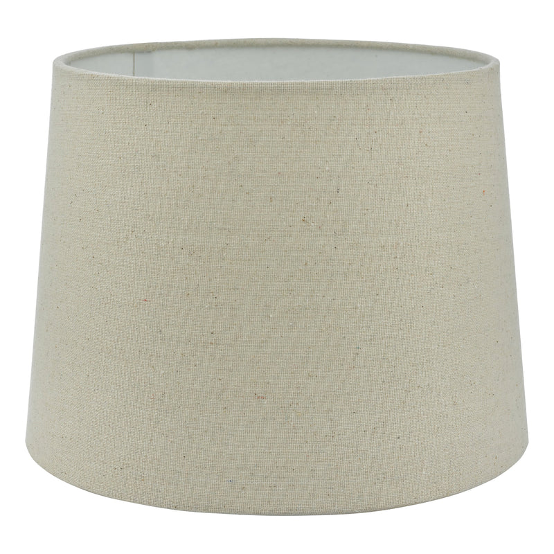 Dar Lighting Cane Natural Linen Tapered Drum Shade 25cm • CAN1029