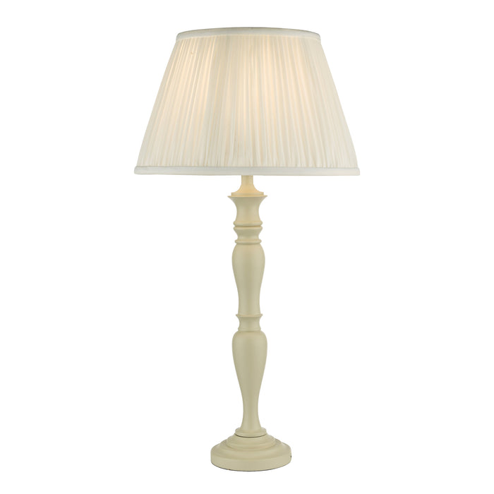 Dar Lighting Caycee Table Lamp Cream With Shade • CAY4203-ULY1815