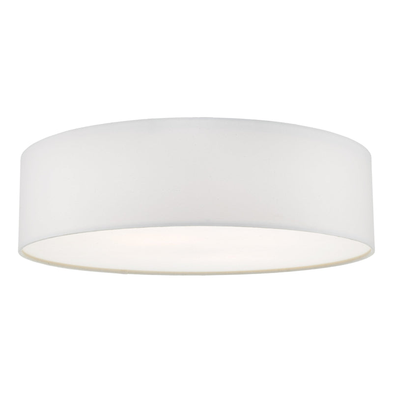 Dar Lighting Cierro 4 Light Flush Ivory 60cm • CIE5015