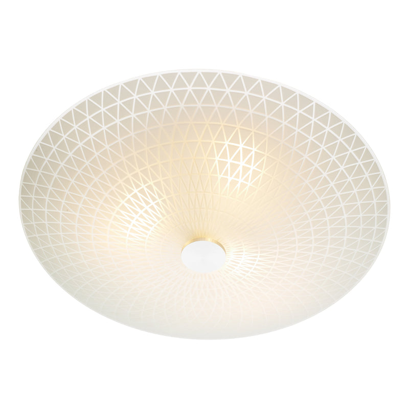 Dar Lighting Colby 3 Light Glass Flush • COL522