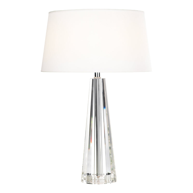 Dar Lighting Cyprus Table Lamp Crystal With Shade • CYP4208