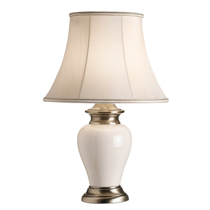 Endon Lighting DALSTON-TLAB Dalston Base Only Single Light Table Lamp Cream Finish