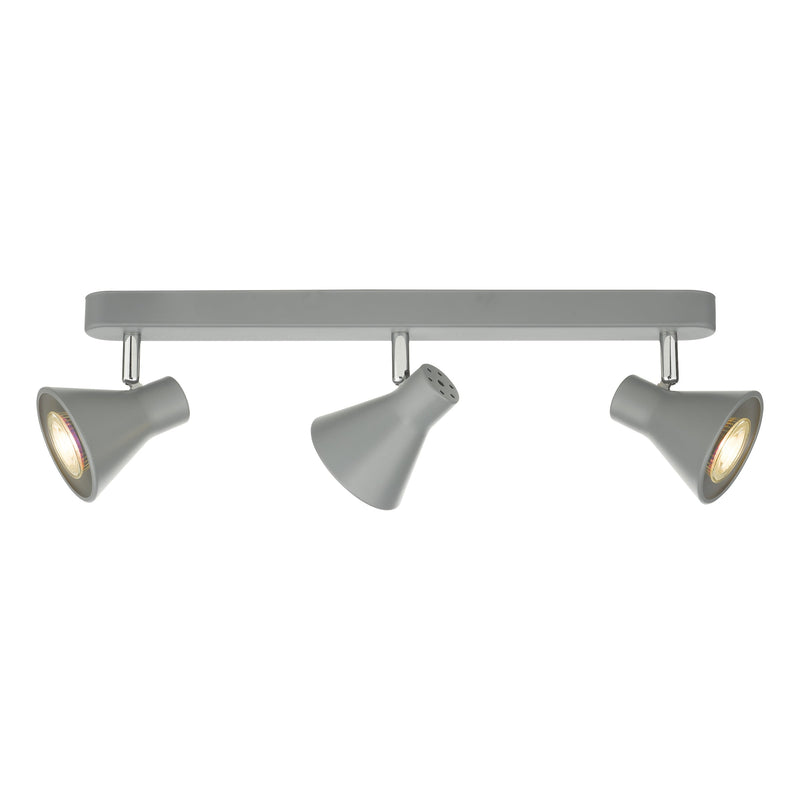 Dar Lighting Diza 3 Light Bar Spotlight Matt Grey • DIZ7339