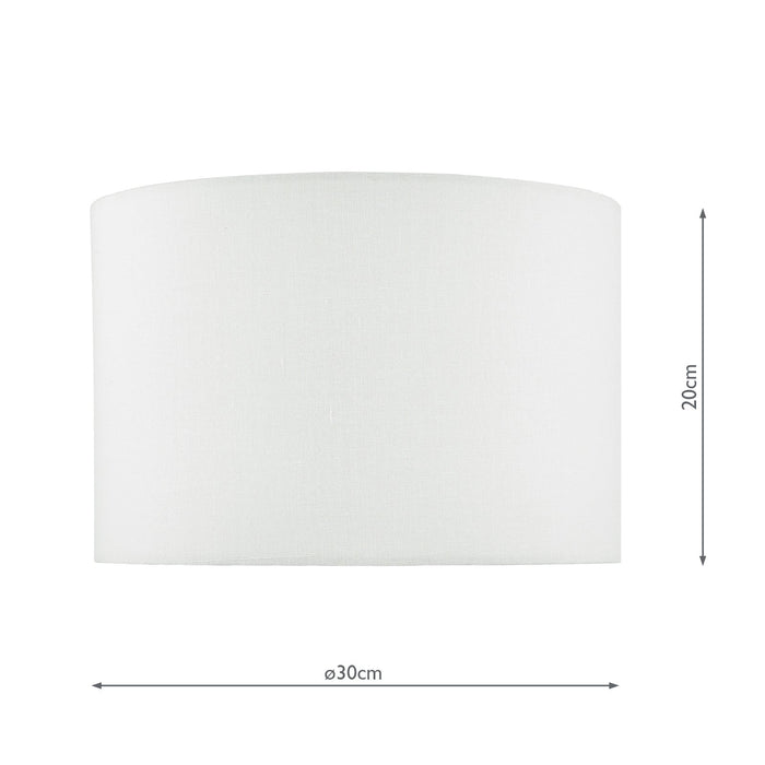 Dar Lighting Dolce Shade White With Shade • DOL1202