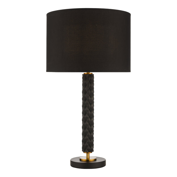 Dar Lighting Emani Table Lamp Black Aged Gold Base Only • EMA4254