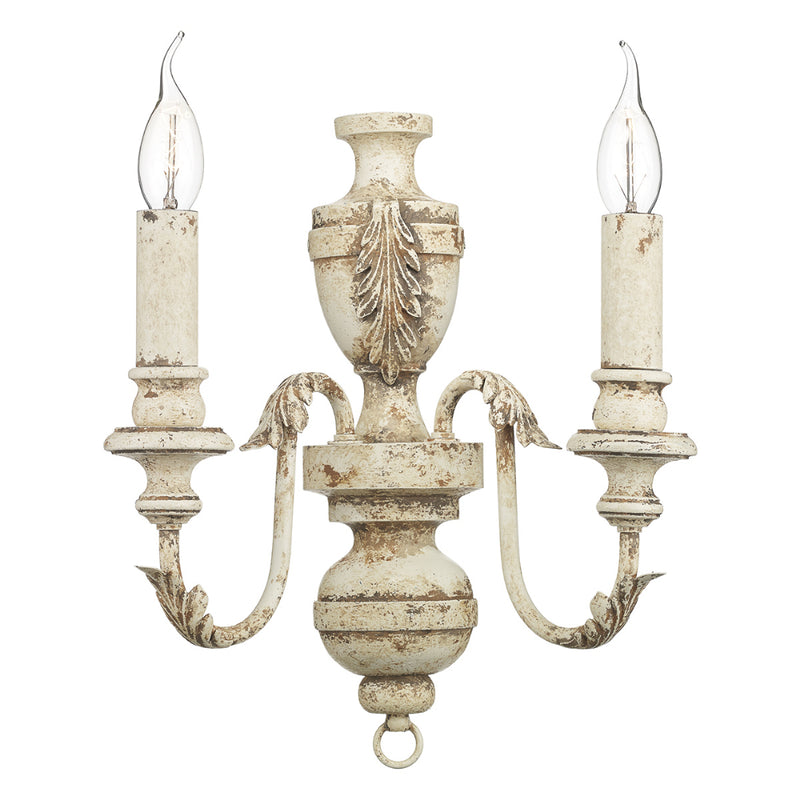 David Hunt Lighting EMI0955 Emile 2 Light Rustic French Wall Light