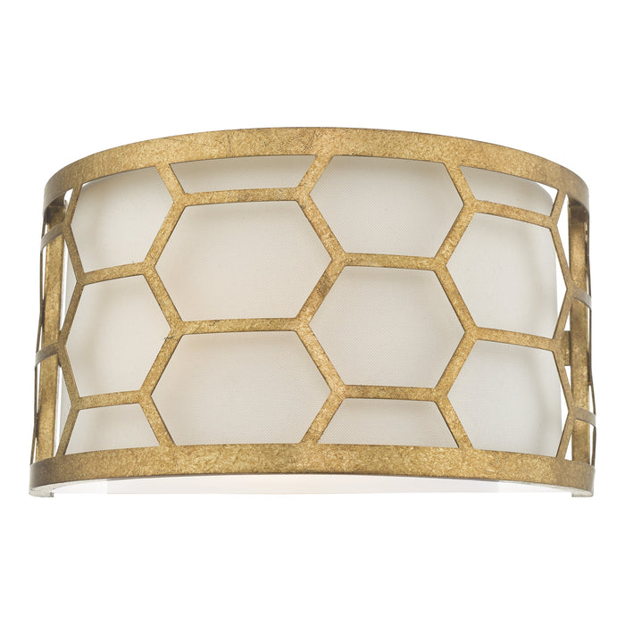 Dar Lighting Epstein 1 Light Wall Light Gold & Ivory • EPS0712