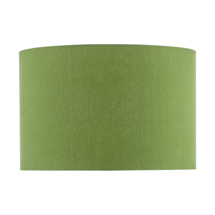 Dar Lighting Etzel Green Linen Drum Shade 30cm • ETZ1224