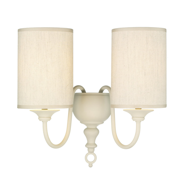 David Hunt FLE0933 Flemish 2 Light Cream Wall Light