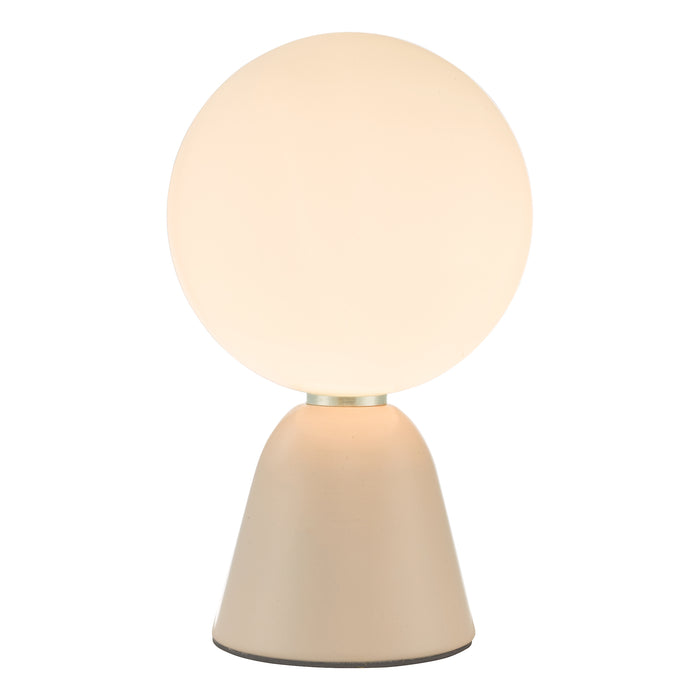 Dar Lighting Francesca Table Lamp Pink Opal Glass • FRA403