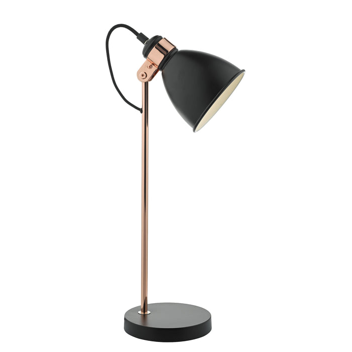 Dar Lighting Frederick Task Lamp Black & Copper • FRE4222