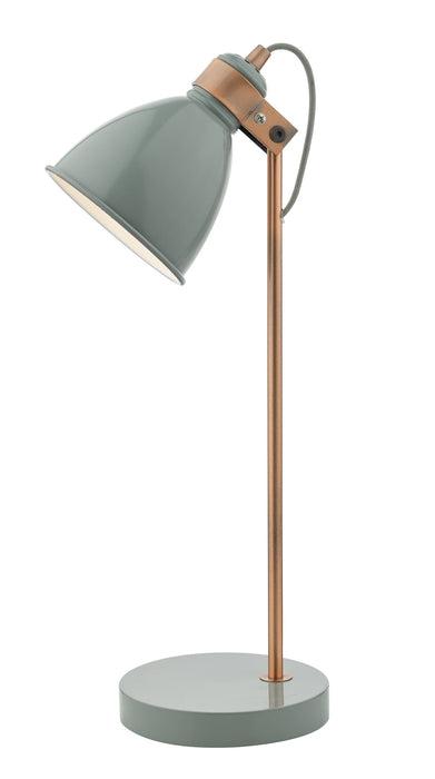 Dar Lighting Frederick Task Lamp Grey & Copper • FRE4239