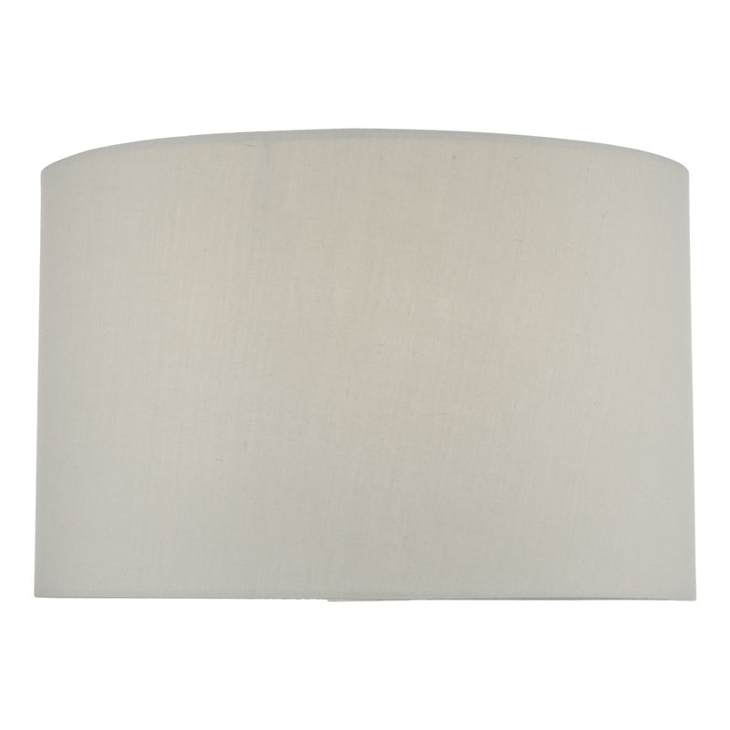 Dar Lighting Funchal Grey Cotton Drum Shade 33cm • FUN1339