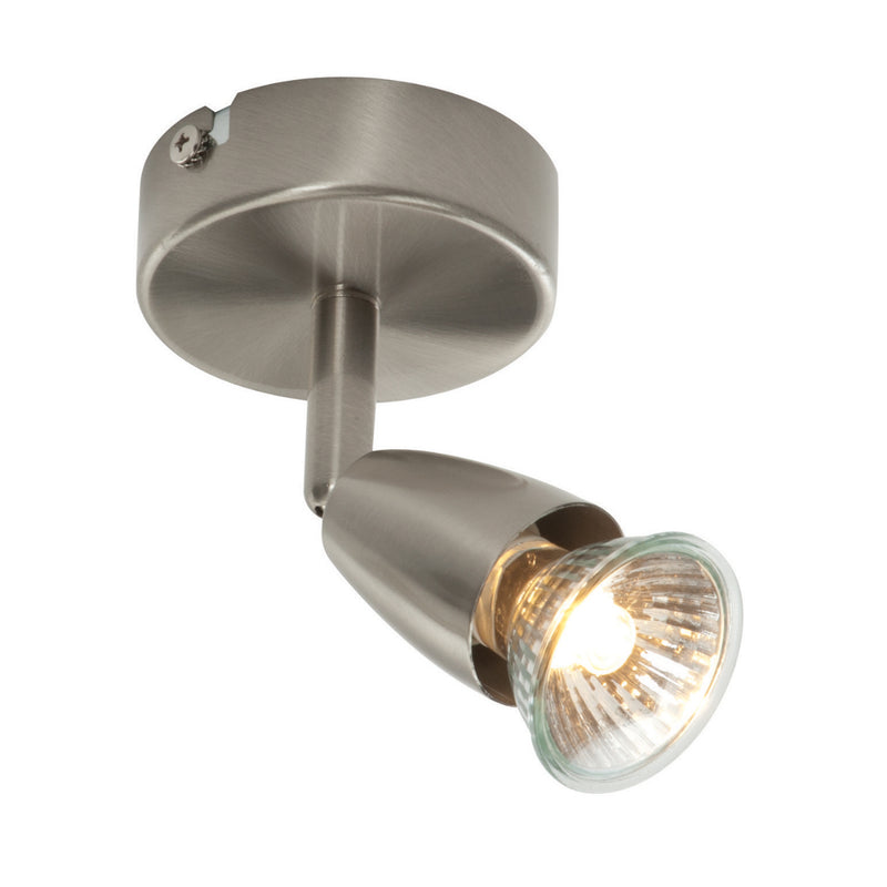 Endon Lighting G2521013 Amalfi Single Light Spotlight Satin Nickel Finish
